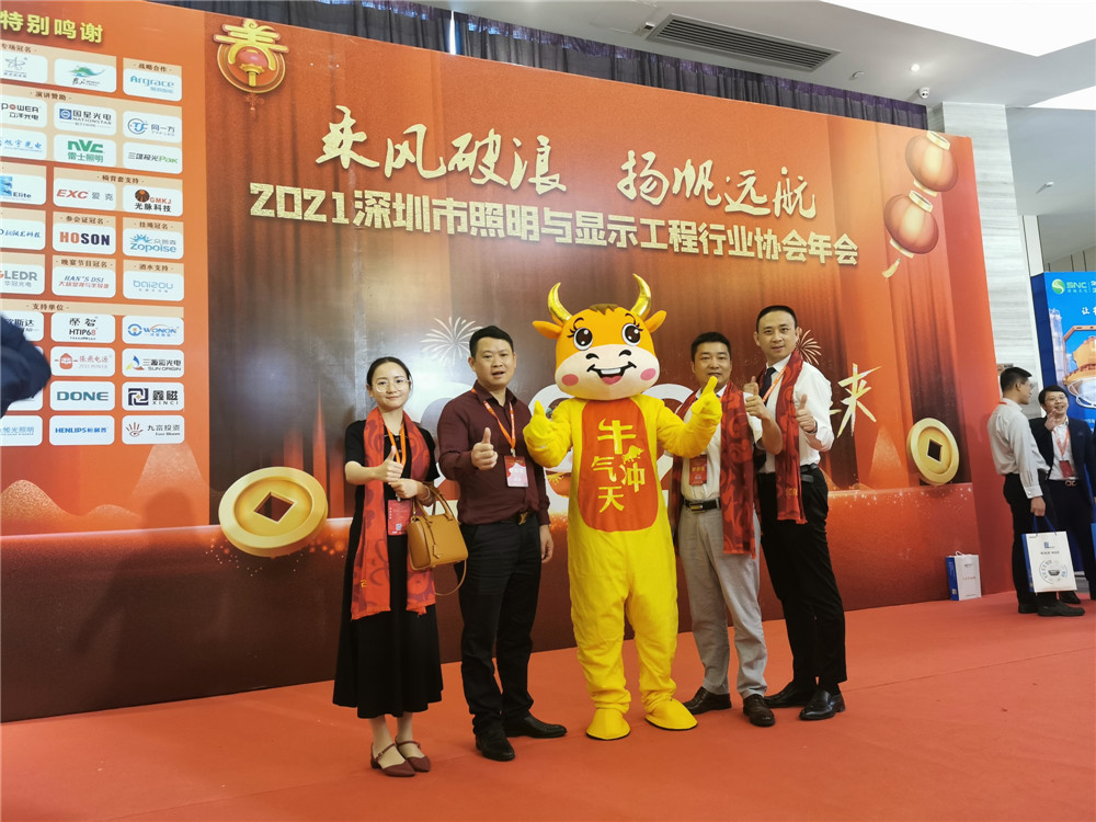 夜色在线视频精英照明协会年会合影